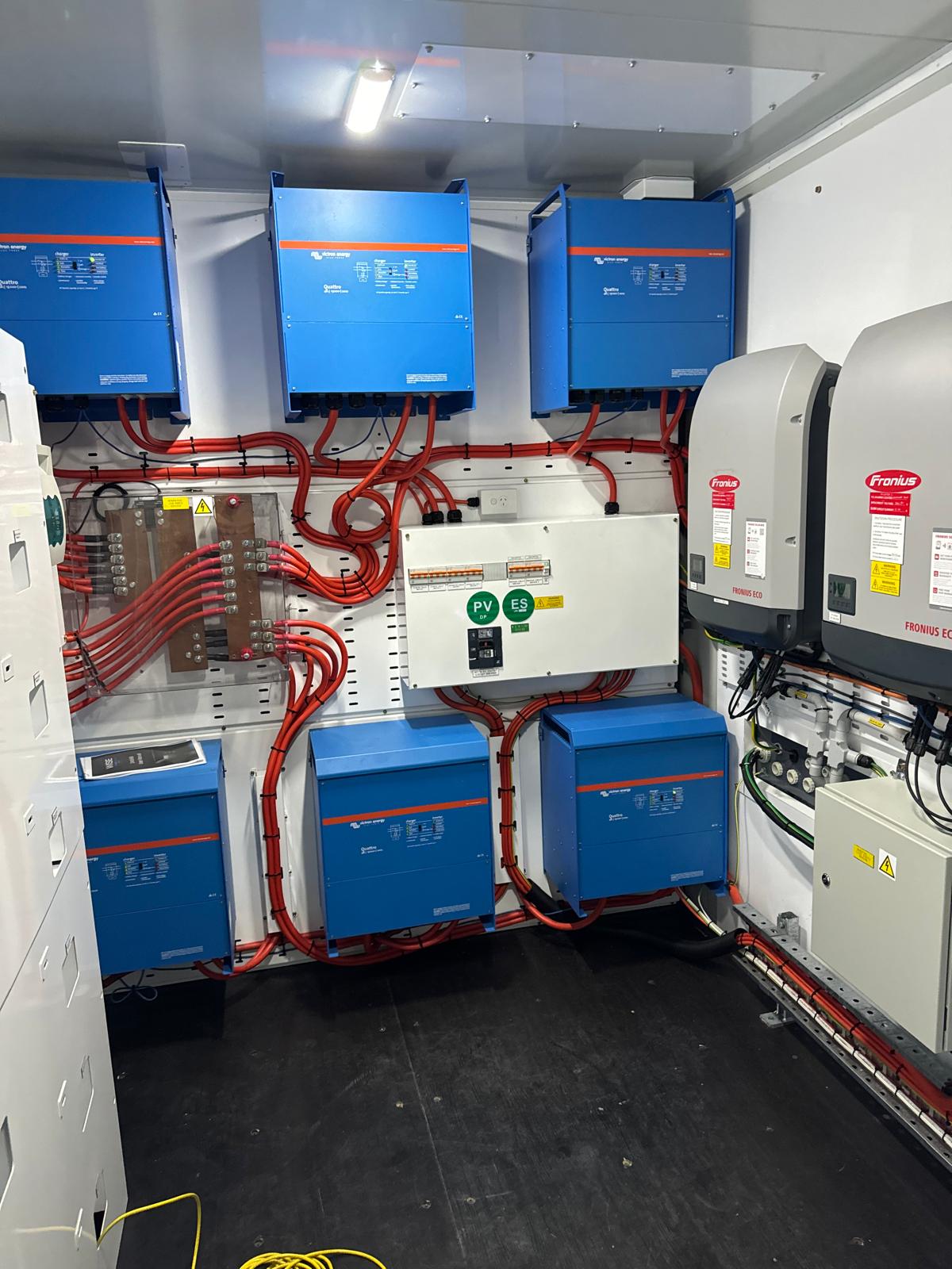 Victron Energy inverter and battery system